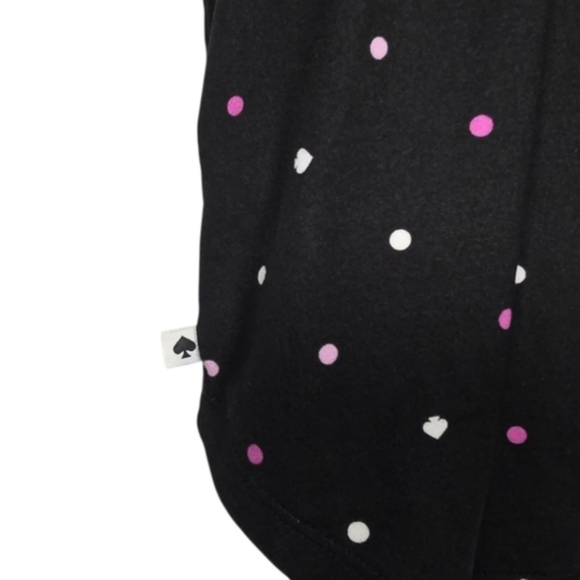 Kate Spade 2 Piece Polka Dot Pajama Set with Pink Accents Sz M - Picture 9 of 12